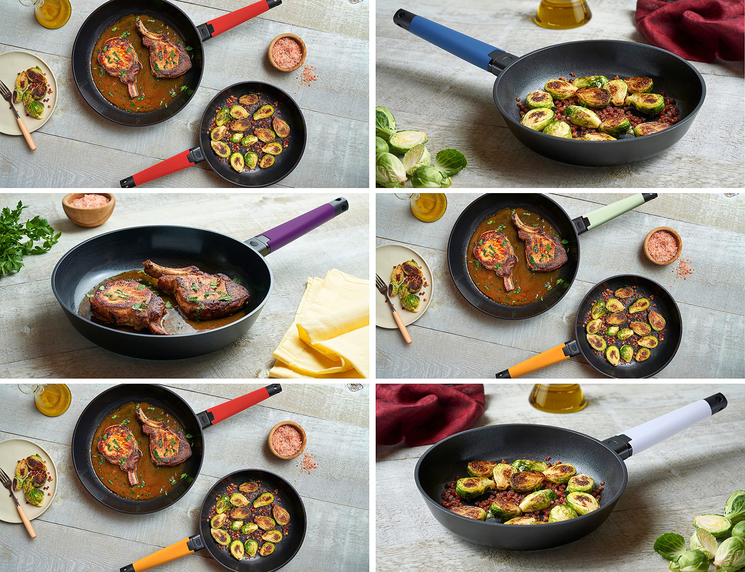 ZAVOR Noir 10" & 12" Inch Skillet Set