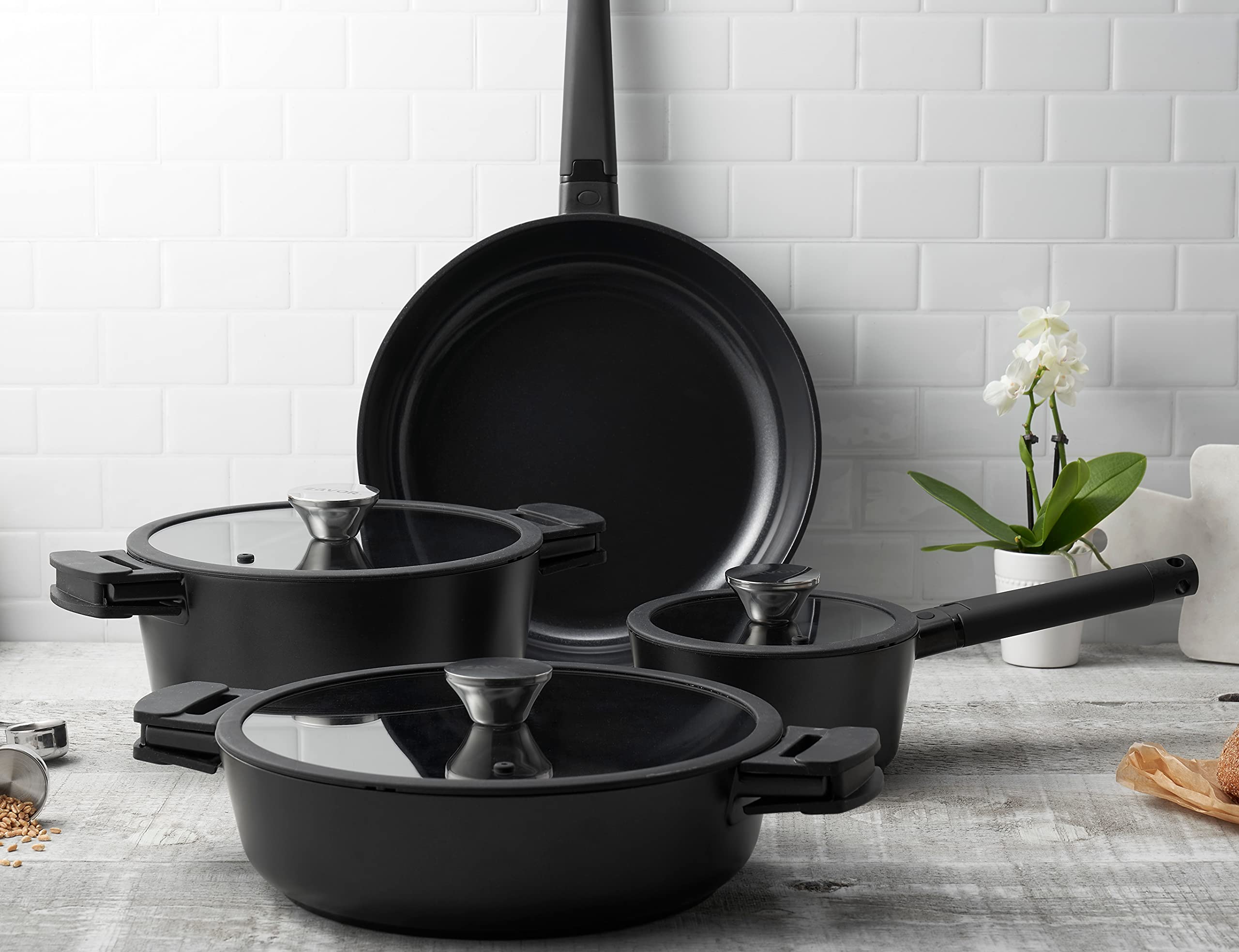 Zavor Noir 7 Piece Cookware Set - Thumbnail 3