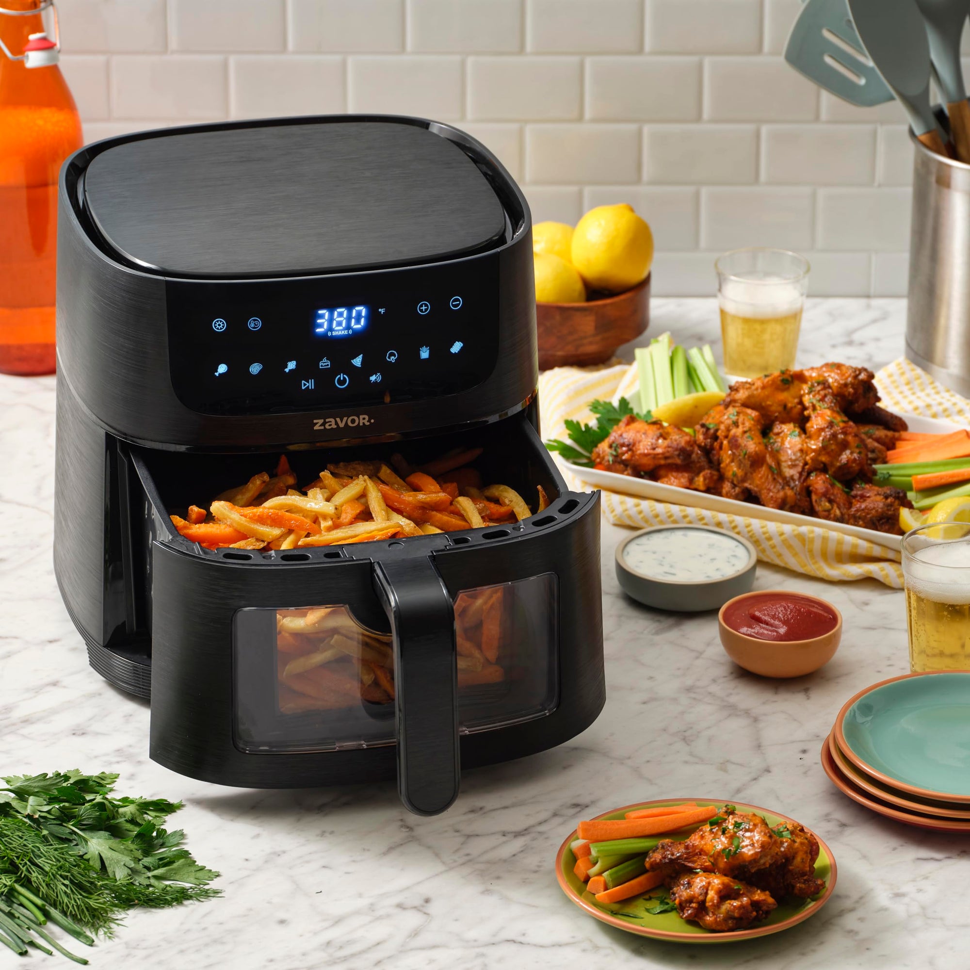 Zavor Sizzle Air Fryer Oven (6.3 Quart, Black)
