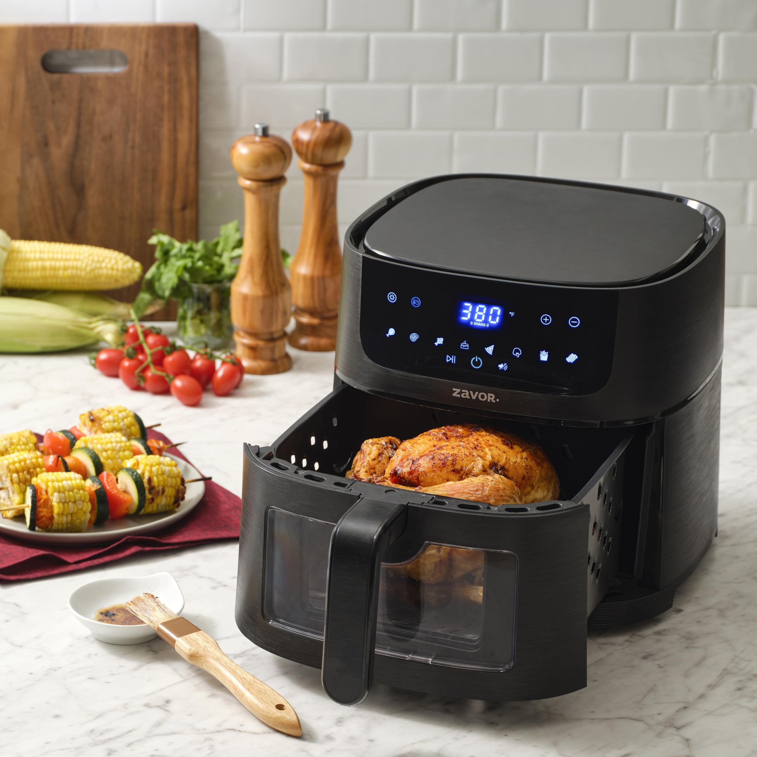 Zavor Sizzle Air Fryer Oven (6.3 Quart, Black) - Thumbnail 4