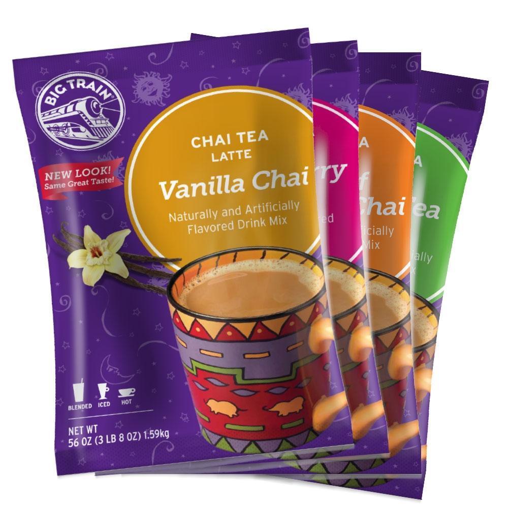 Big Train Chai Tea Big Train Chai Tea Latte Mix 3.5 lb Bags, Case of 4 - Assorted Flavors JL-Hufford