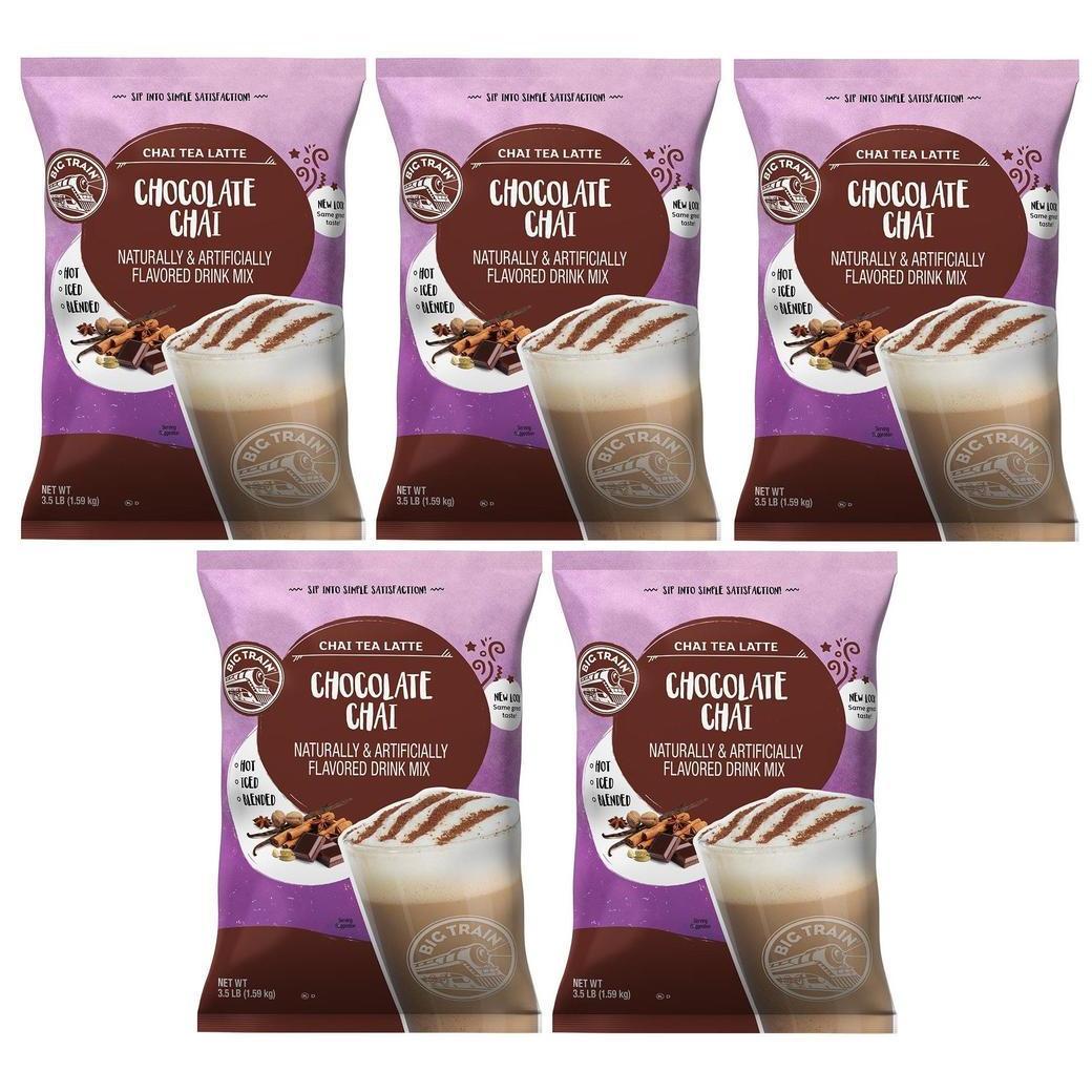 Big Train Chai Tea Latte Mix - 3.5 lb bags - Case of 5 - Single Flavor