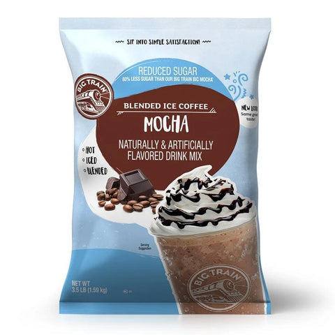 Big Train Blended Ice Coffee 3.5 lb - Reduced Sugar Mocha