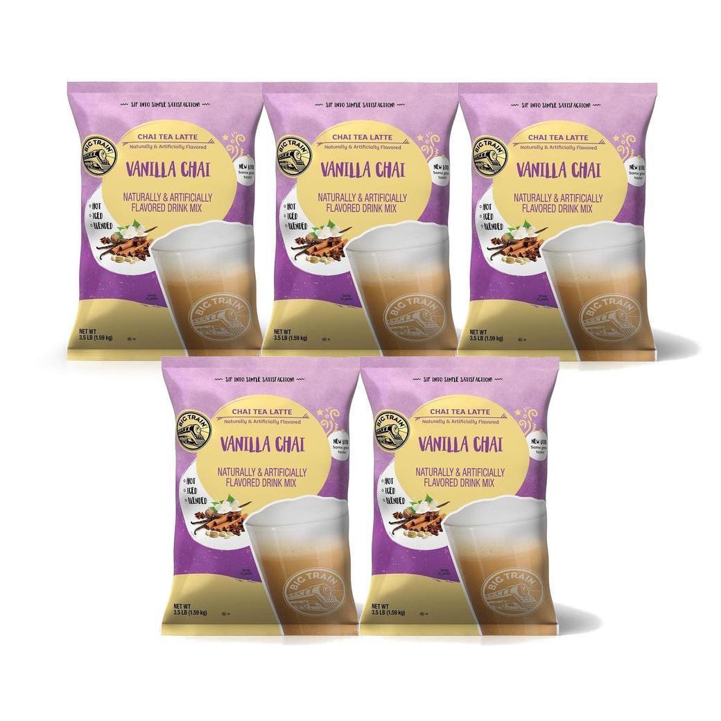 【chai】 Big Train Chai Tea Latte Mix – Case of 5 (3.5 lb Bags
