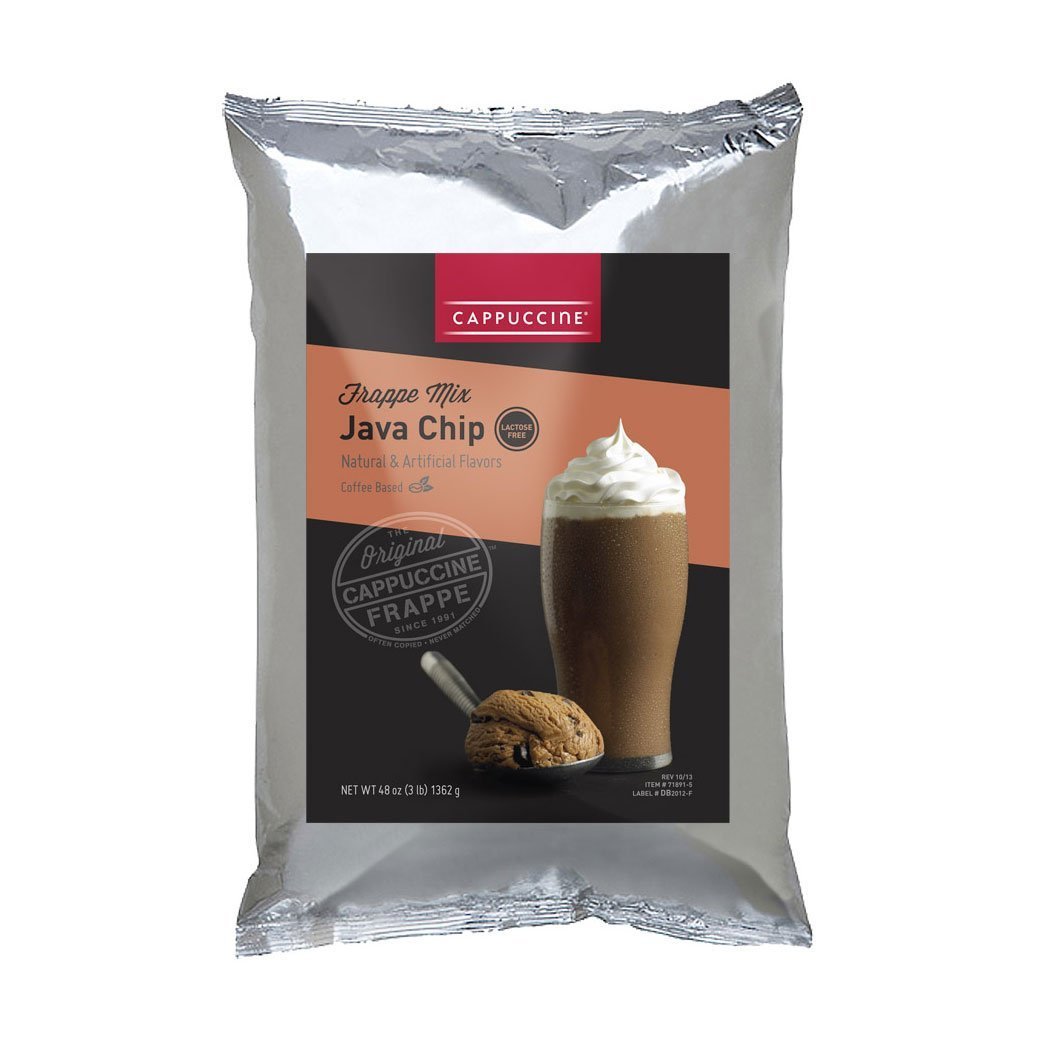 Cappuccine Blended Coffee Frappe Individual Cappuccine Ice Coffee Frappe Mix - Java Chip JL-Hufford