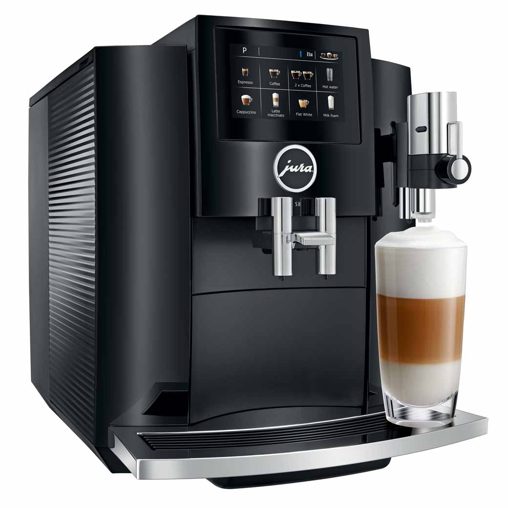 15210 by Jura - Automatic Coffee Machine, S8, Moonlight Silver