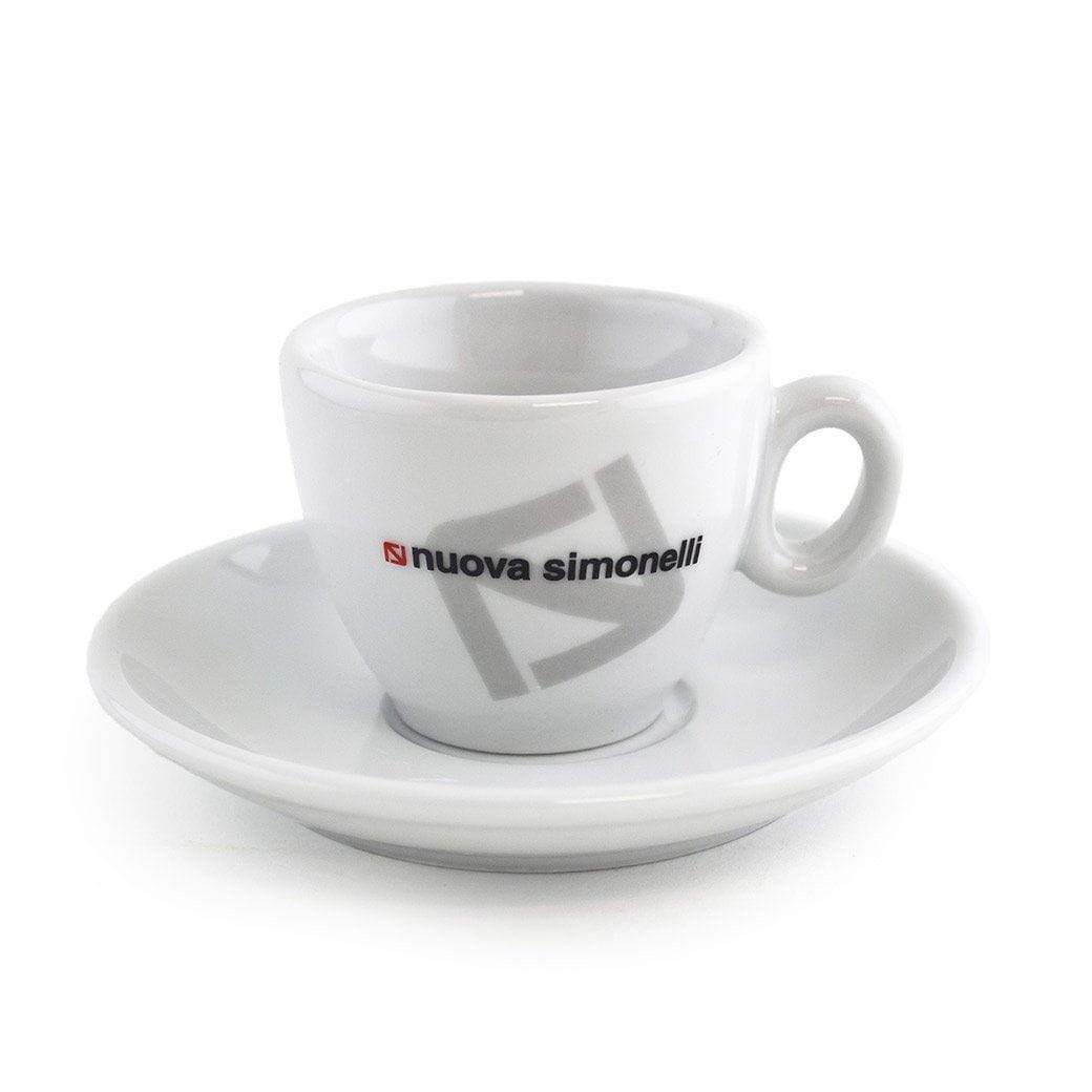 Nuova Simonelli Coffee Mugs &amp; Espresso Cups Nuova Simonelli Espresso Cup and Saucer - Set of 6 JL-Hufford