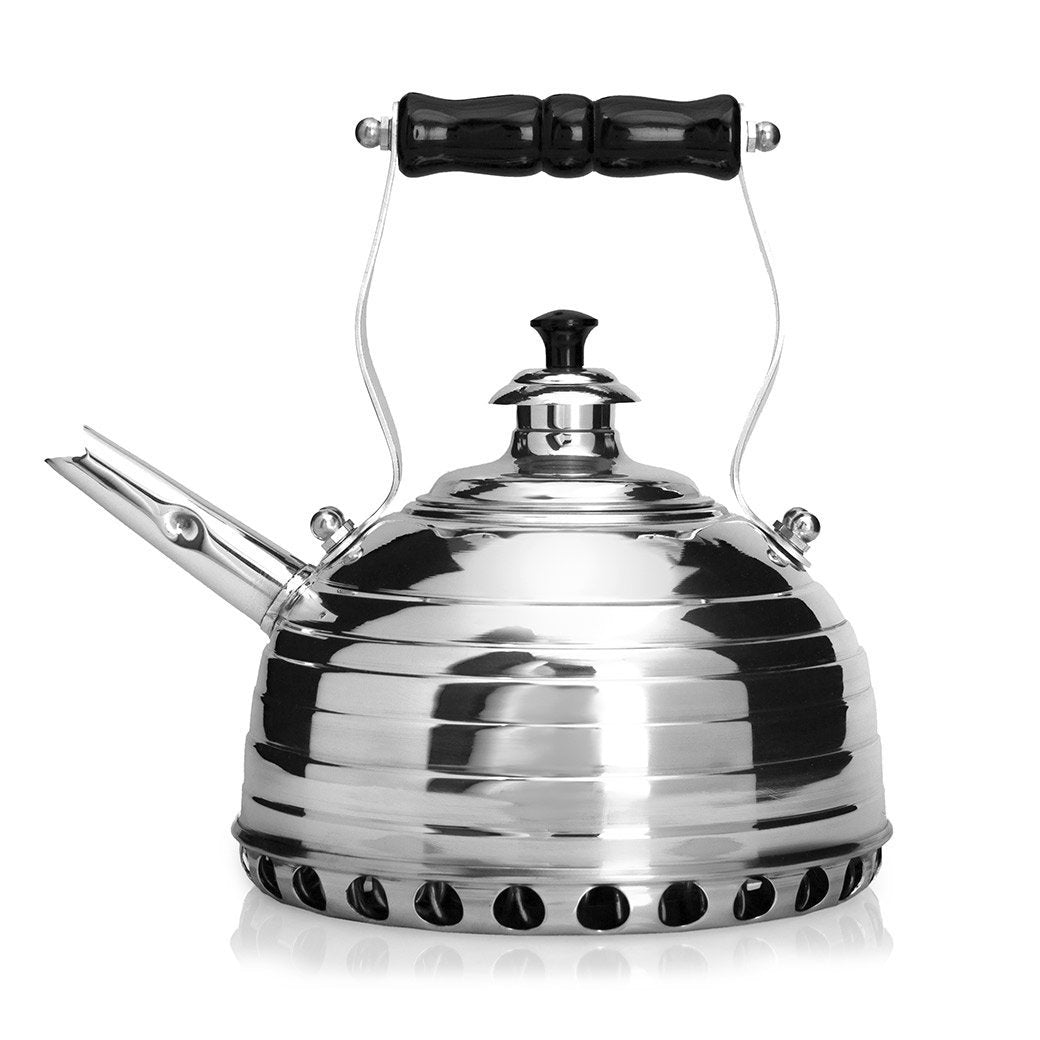 Richmond Kettle Company Stovetop Tea Kettles Richmond Beehive Chromed Copper Whistling Tea Kettle for Gas Stovetops - No. 11 JL-Hufford