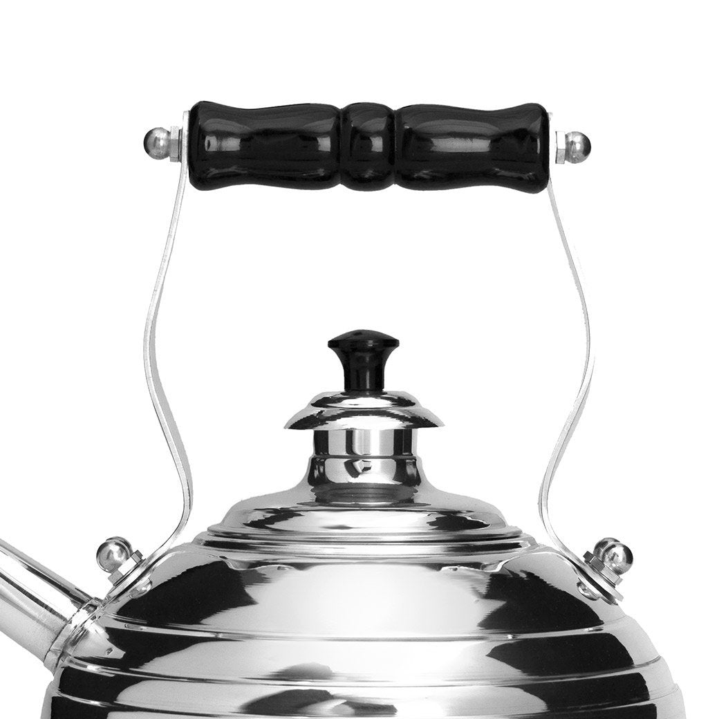 Richmond Kettle Company Stovetop Tea Kettles Richmond Beehive Chromed Copper Whistling Tea Kettle for Gas Stovetops - No. 11 JL-Hufford