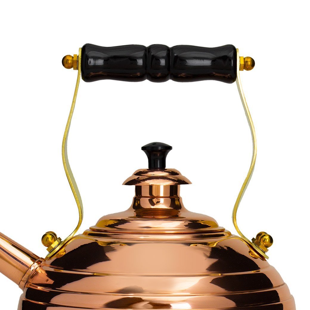 Richmond Kettle Company Stovetop Tea Kettles Richmond Beehive Copper Whistling Tea Kettle for Gas Stovetops - No. 10 JL-Hufford