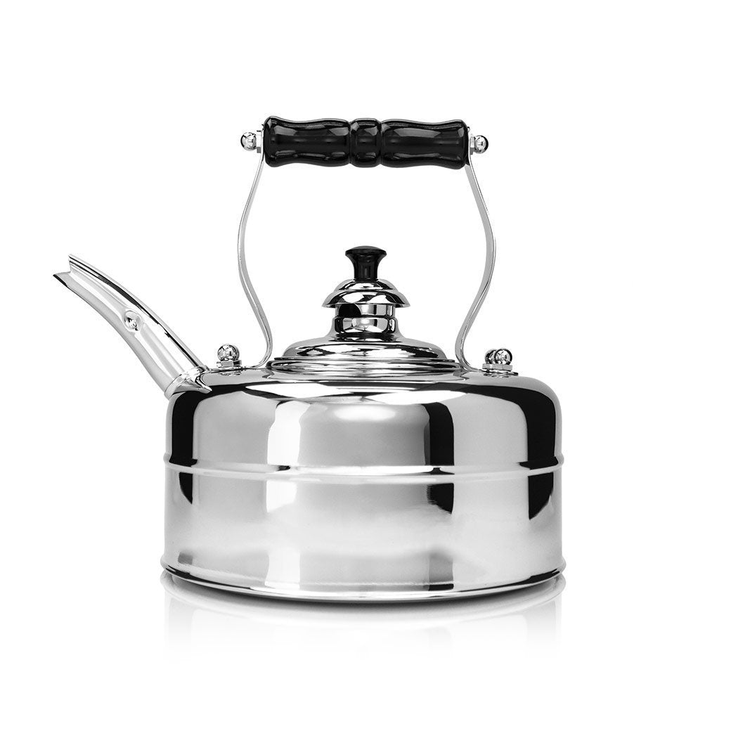 Richmond Jubilee Silver Whistling Tea Kettle for Gas Stovetops – J.L.  Hufford