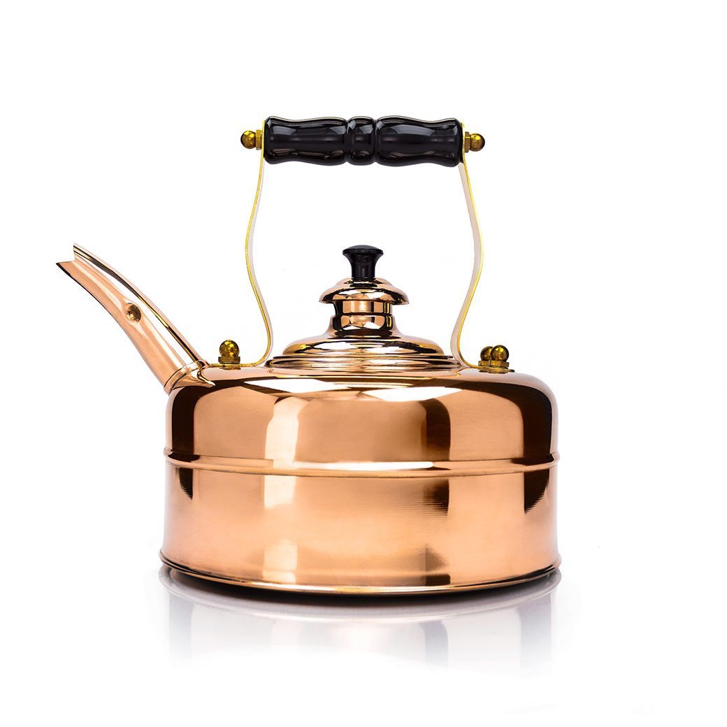 Antique Whistling Copper Tea pot / tea kettle – England pat no