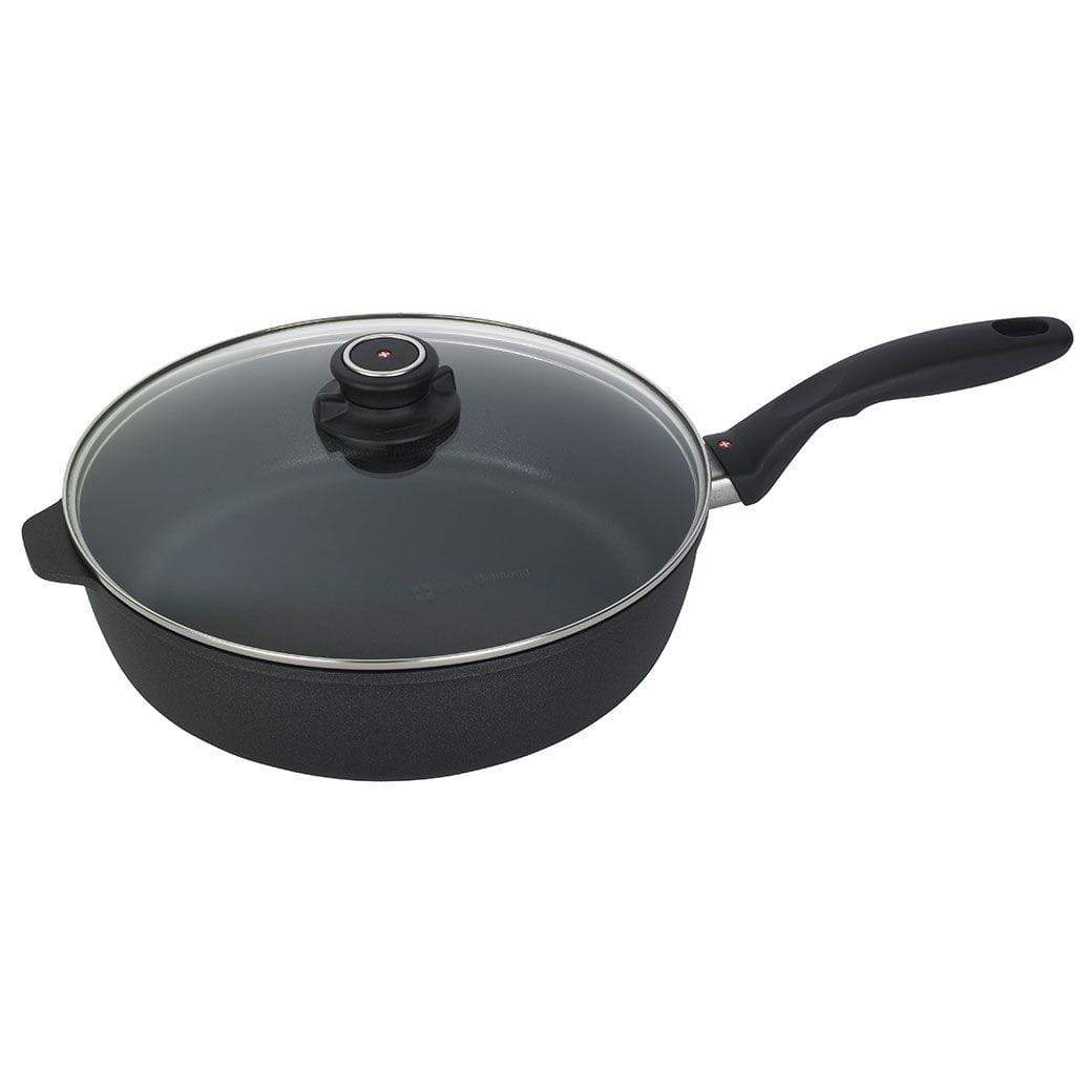 Swiss Diamond Saute &amp; Sauteuse Pans 11&quot; (4.3 Qt) Swiss Diamond XD Nonstick Saute Pan with Lid JL-Hufford