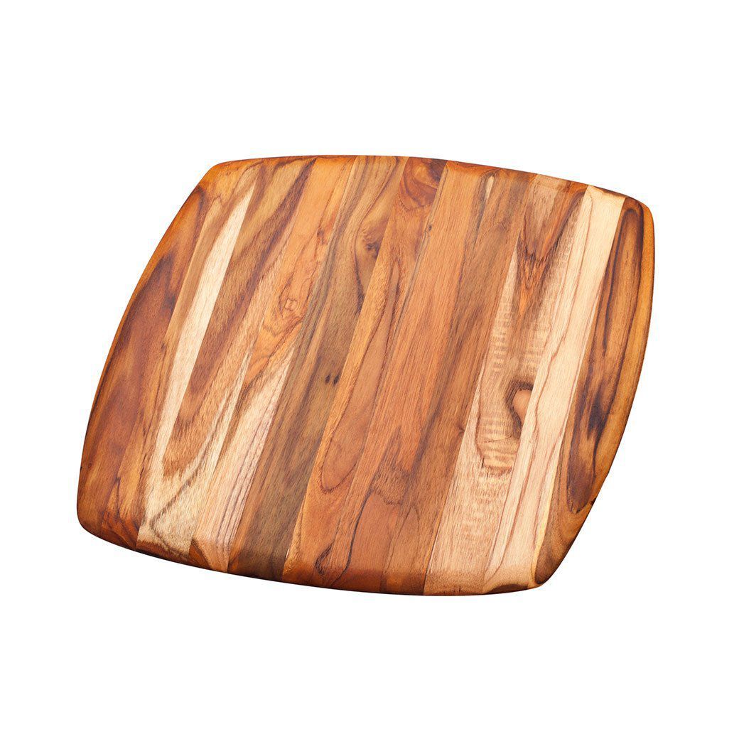 TeakHaus Cutting Boards 12&quot; x 12&quot; x 0.55&quot; Proteak Square Edge Grain Rounded Edge Cutting Board JL-Hufford