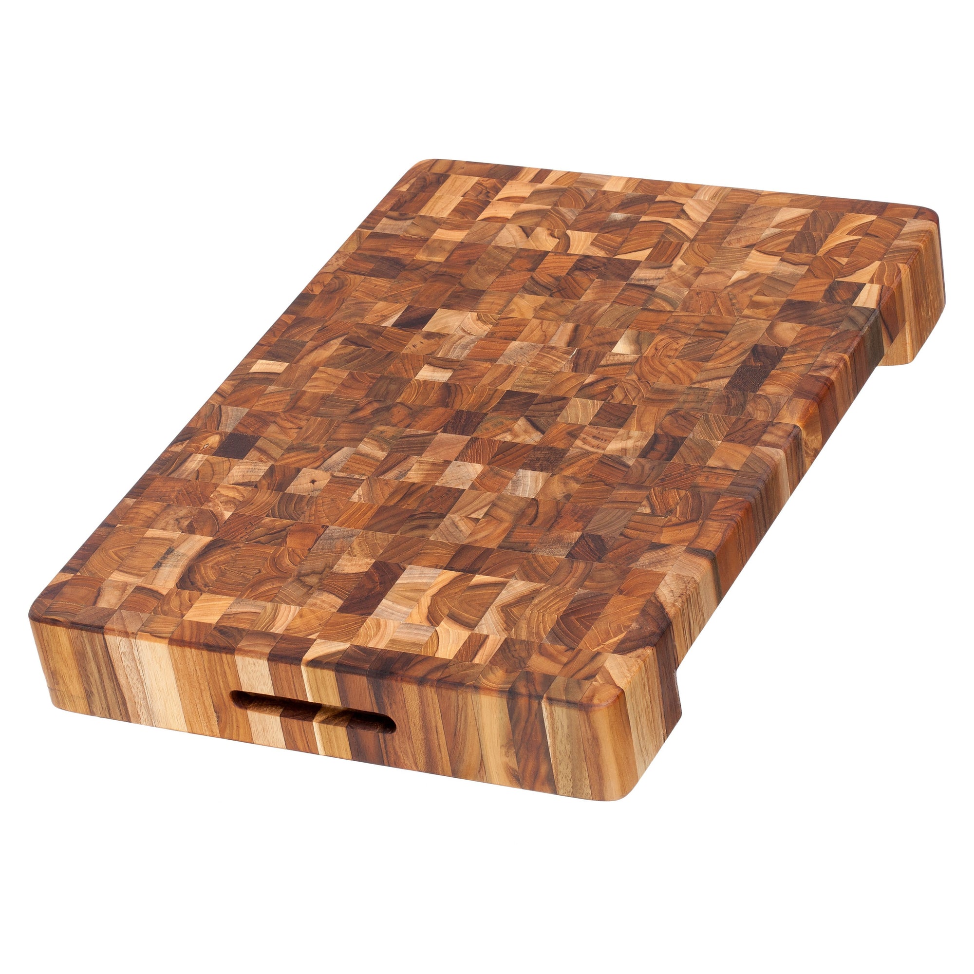 TeakHaus Cutting Boards Proteak End Grain Cutting Board with Hand Grip and Bowl Cut-out, 20&quot; x 14&quot; x 2.5&quot; JL-Hufford