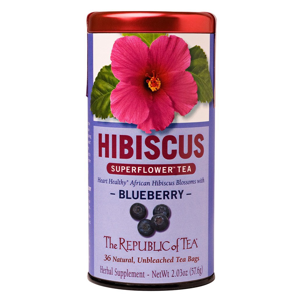 The Republic of Tea Gourmet Teas The Republic of Tea Blueberry Hibiscus Herbal Bags 36 Ct. JL-Hufford