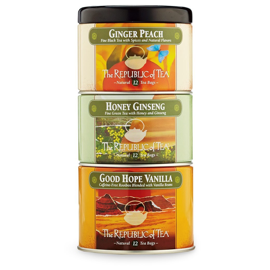 The Republic of Tea Gourmet Teas The Republic of Tea Day of Tea Stackable Tin JL-Hufford