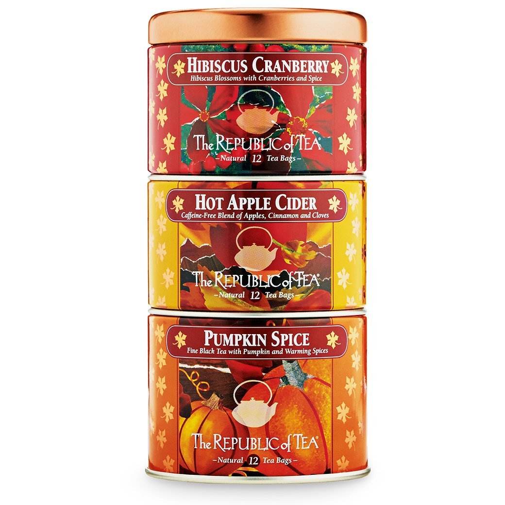 The Republic of Tea Gourmet Teas The Republic of Tea Harvest Stackable Tea Tin JL-Hufford
