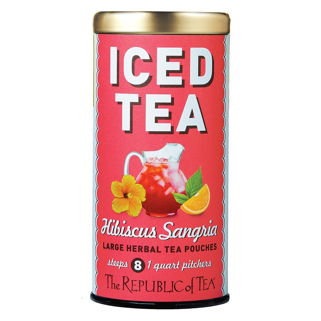 The Republic of Tea Gourmet Teas The Republic of Tea Hibiscus Sangria Large Iced Tea Pouches JL-Hufford
