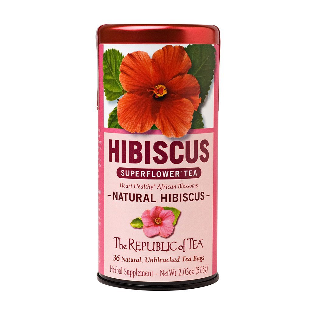 The Republic of Tea Gourmet Teas The Republic of Tea Natural Hibiscus Tea Bags 36 Ct. JL-Hufford