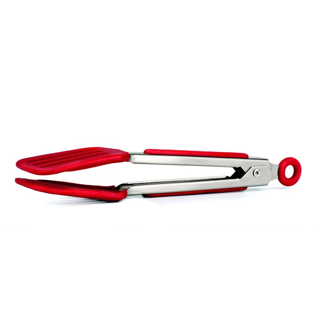 Tovolo Mini Silicone Tongs - Candy Apple Red